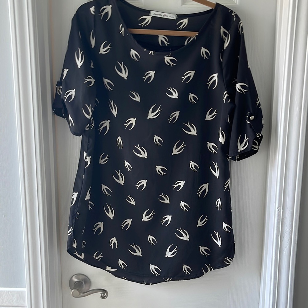 Dark blue shirt